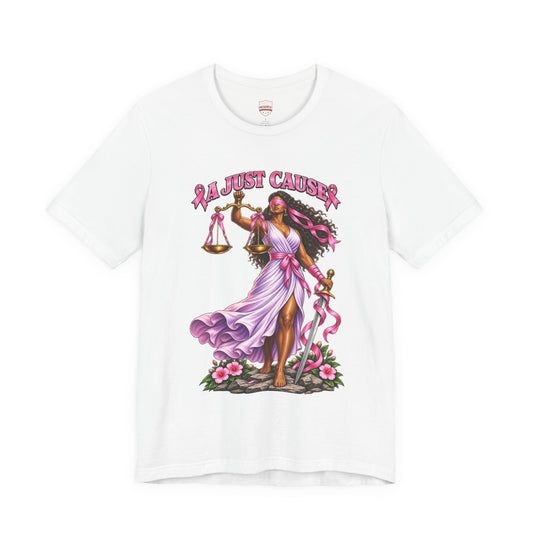Libra Goddess Tee — "I’m Just Causin'" Zodiac Justice T-Shirt