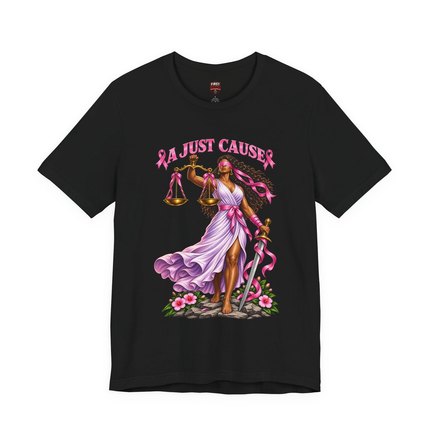 Libra Goddess Tee — "I’m Just Causin'" Zodiac Justice T-Shirt