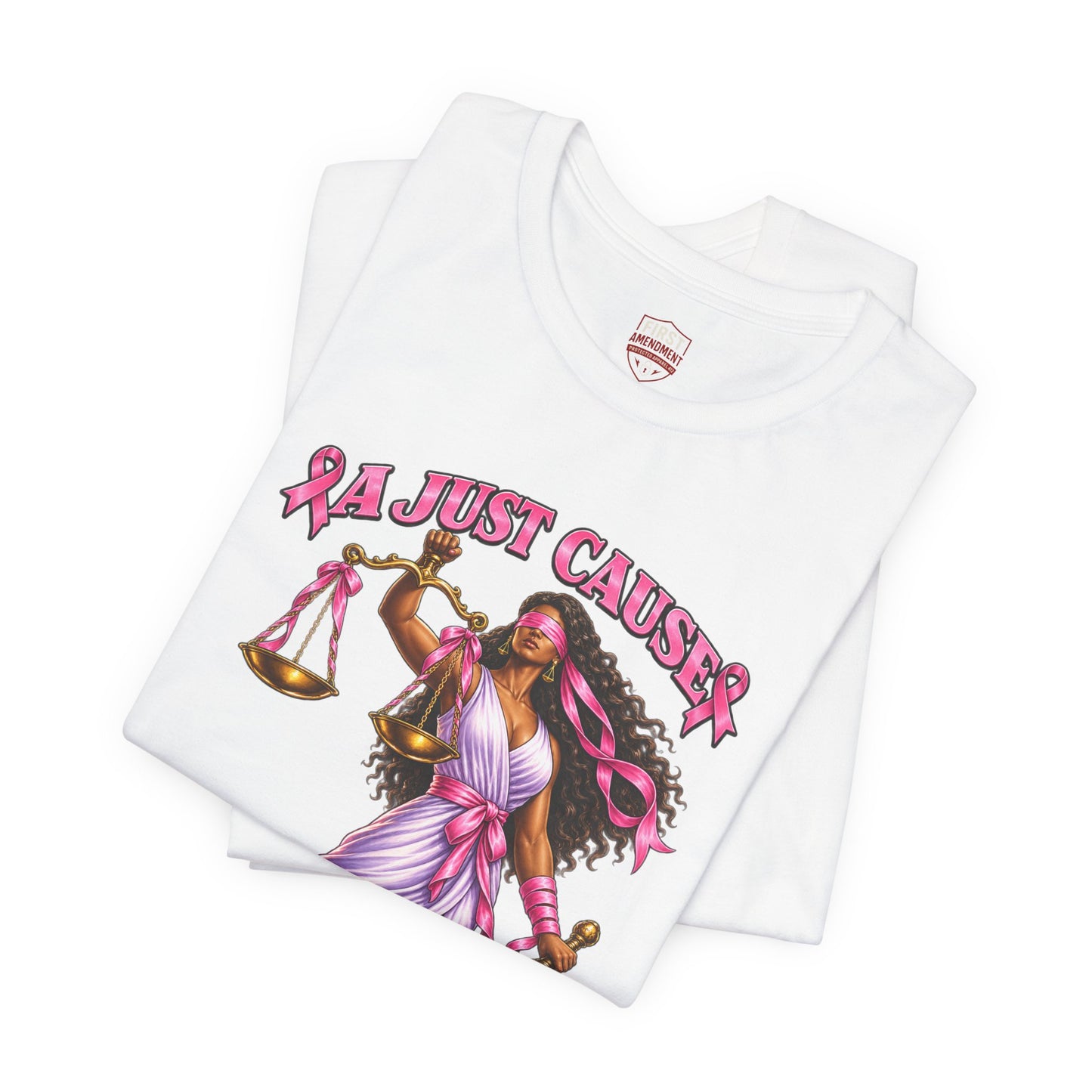 Libra Goddess Tee — "I’m Just Causin'" Zodiac Justice T-Shirt