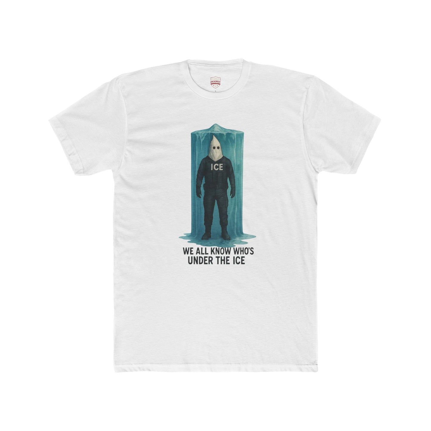 Ice Figure Graphic Tee — "We All Know Who's Under the Ice" Shirt
