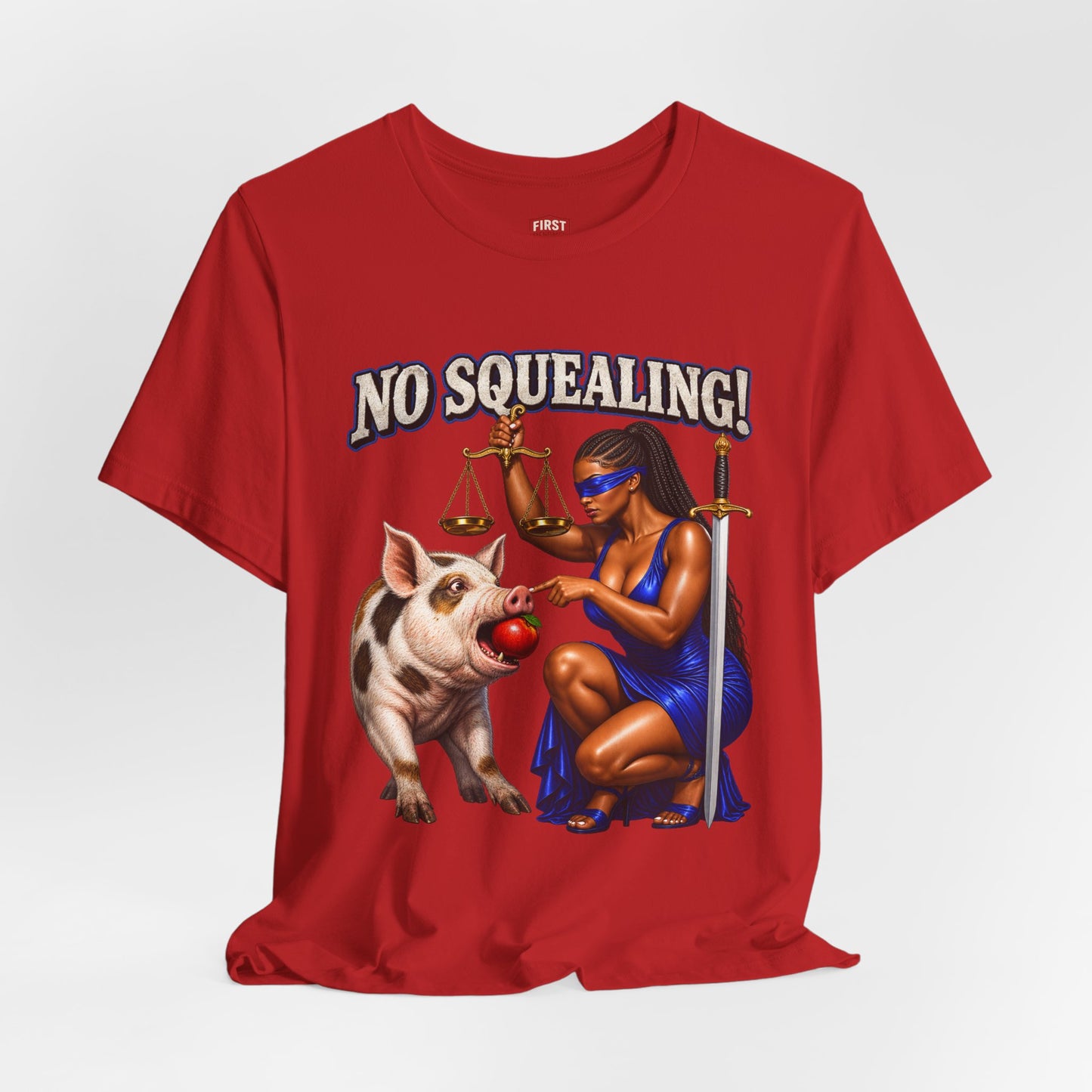 "No Squealing!" Graphic Tee