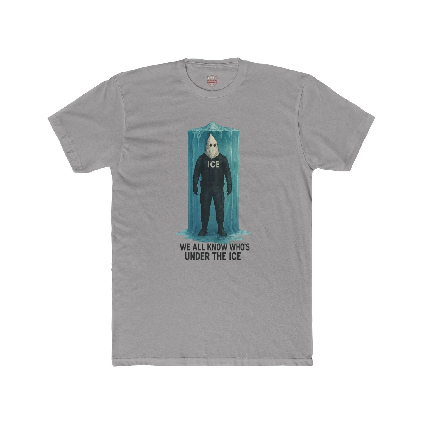 Ice Figure Graphic Tee — "We All Know Who's Under the Ice" Shirt